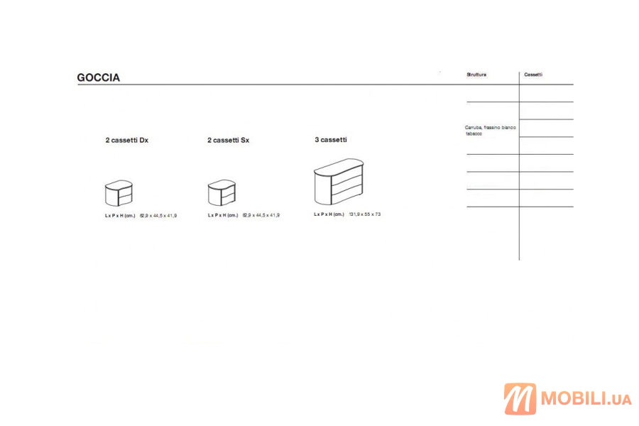 Комод GOCCIA