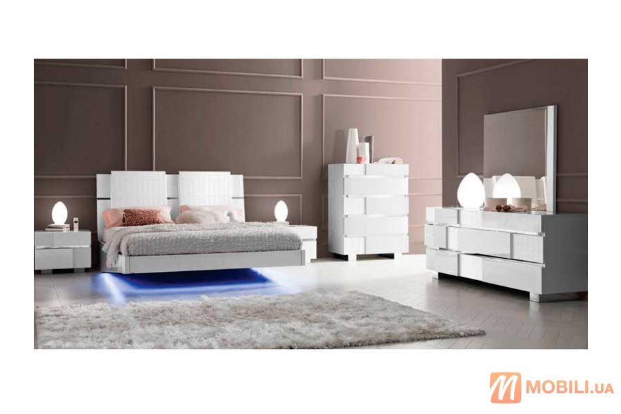 Спальний гарнітур в сучасному стилі CAPRICE WHITE