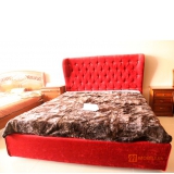 Ліжко з підйомником в тканинній оббивці LOREN