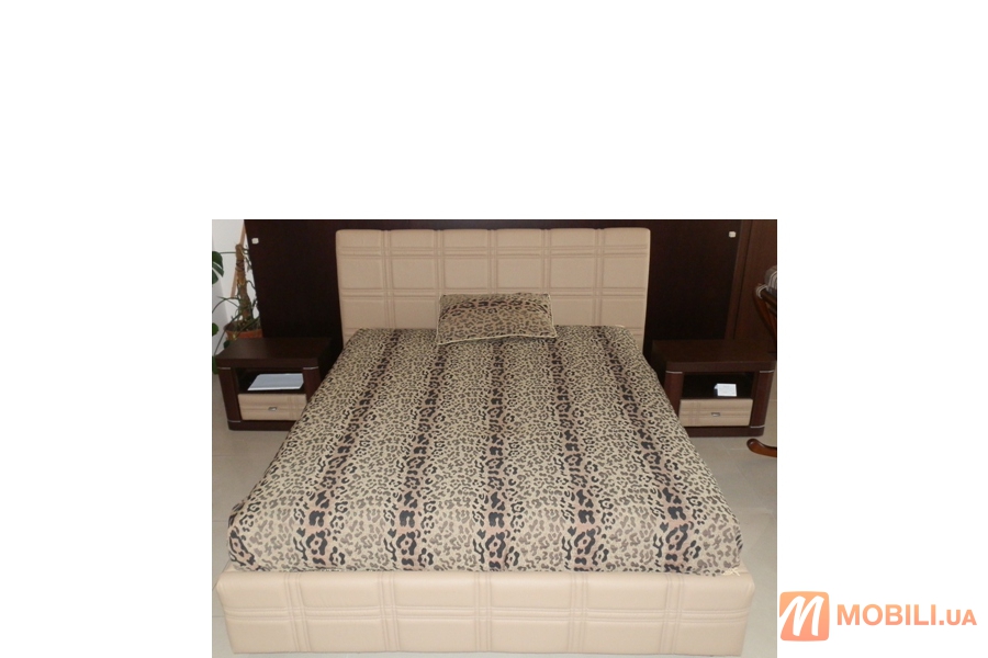 Кровать двуспальная с подъемником в сучасному стилі AIDA NEW