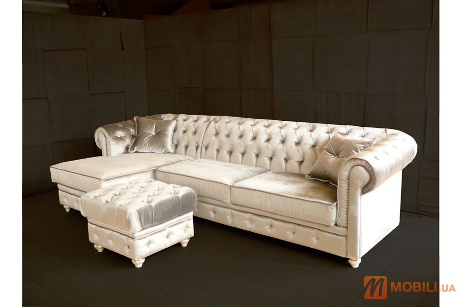 Кутовий диван ліжко в класичному стилі CHESTER ANGOLO