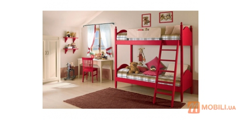 Меблі в дитячу кімнату, двоярусне ліжко в стилі кантрі Romantic Collection Composizione 5