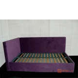 Ліжко з кутовим бортиком в сучасному стилі LETTO A01