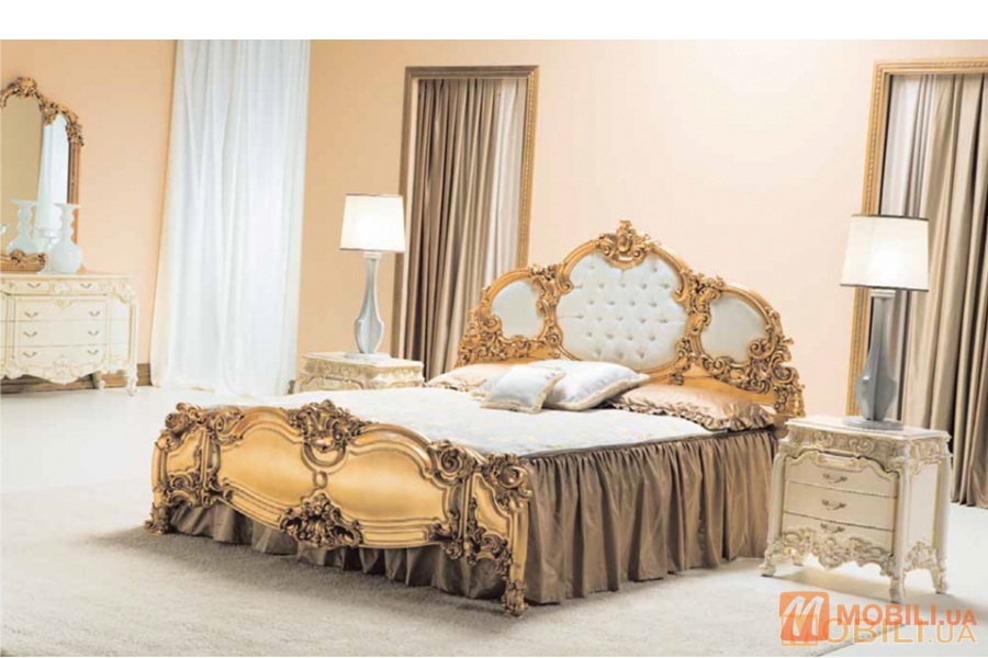 Двоспальне ліжко з підстібкою капітоне PANDORA