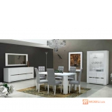 Комплект меблів в столову кімнату, сучасний стиль ELEGANCE WHITE