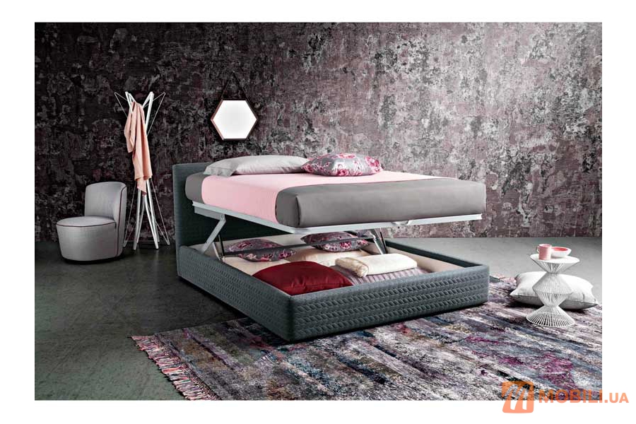 Ліжко з підйомним механізмом в сучасному стилі VIOLET